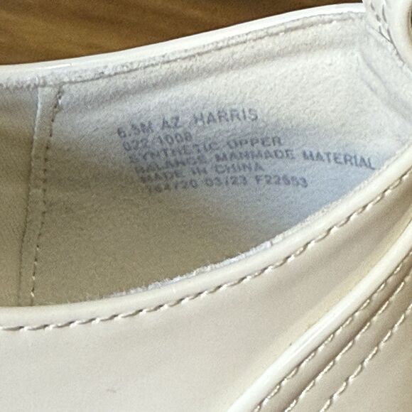 NWOT Arizona Jean Company White Chunky Lace Up Heel Block Shoes, Size‎ 6.5M Y2K - Picture 9 of 9